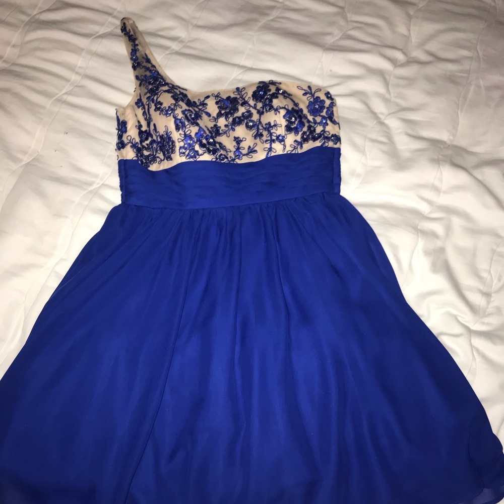 Royal blue homecoming dress